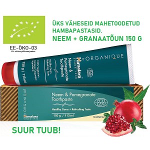 HAMBAPASTA (ÖKO) MAHETOODE. NEEM+GRANAATÕUN 150 G. Hind 8,90 €